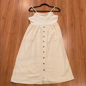 Madewell Cami Button-Front Midi Dress